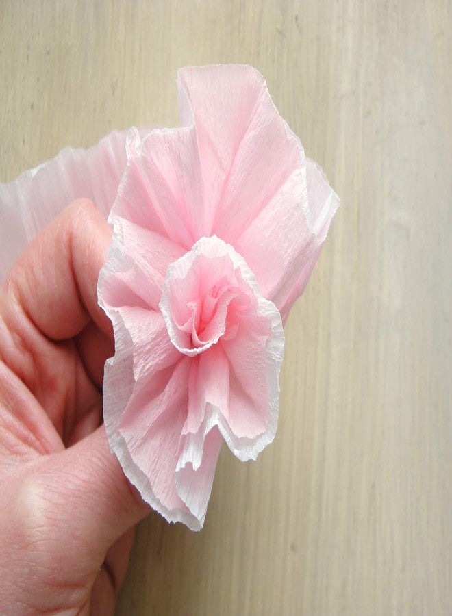 3A Featuretail Premium Crepe Paper Rolls - 8ft Length/20in Width (6pcs, Color: Baby Pink) - Image 3